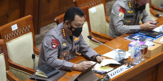 Kapolri Listyo Sigit Raker dengan Komisi III DPR