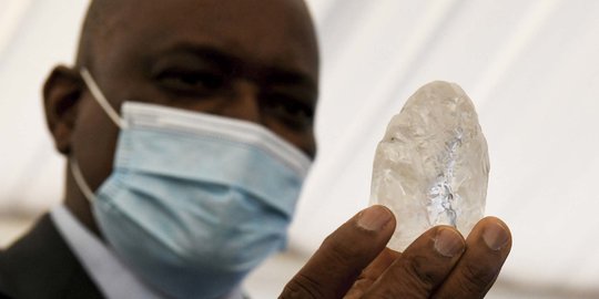 Botswana Temukan Berlian Lebih dari 1.000 Karat dan Terbesar Ketiga di Dunia