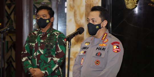 Panglima TNI dan Kapolri Perintahkan Penebalan Pasukan PPKM Mikro di Jatim