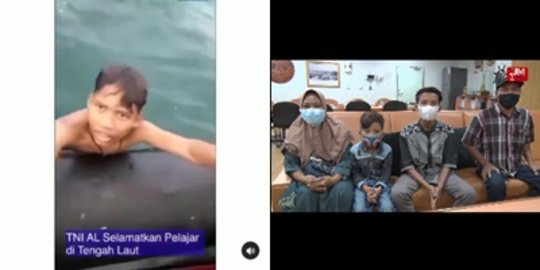 Bukan Dilempar dari Kapal, Ini Pengakuan Berbeda Pelajar Diselamatkan TNI AL di Laut
