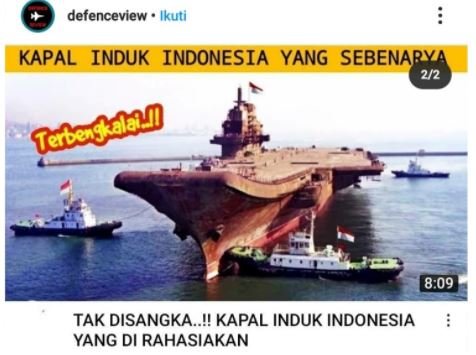hoaks kapal induk indonesia yang terbengkalai
