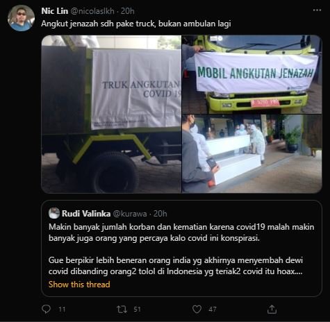 kabar jenazah covid 19 akan diangkut truk