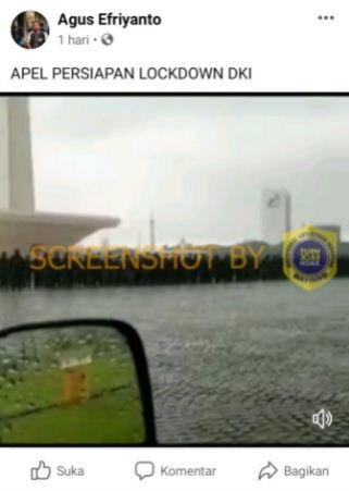 hoaks apel persiapan lockdown dki jakarta