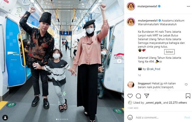 ahmad dhani naik mrt tanpa masker