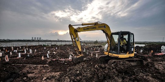 Pemprov DKI Pastikan Petak Makam Khusus Covid-19 Mencukupi