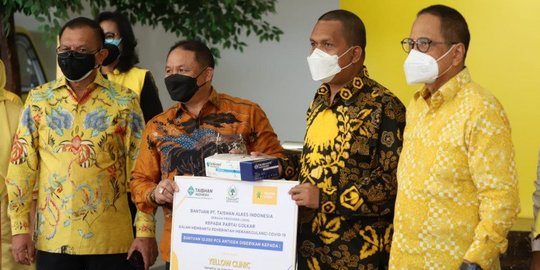 Partai Golkar Terima Bantuan Alat Swab Covid-19