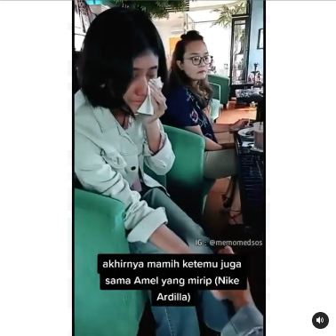 amel wanita mirip nike ardilla bertemu ibu mendiang