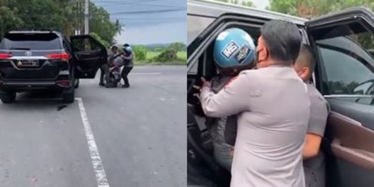 Kapolres Turun Dari Mobil Langsung Bopong Wanita Hamil Pingsan Di Jalan 9130