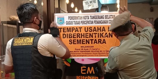 Langgar Jam Operasi PPKM, Kafe di Kota Palu Disanksi Denda Rp2 Juta