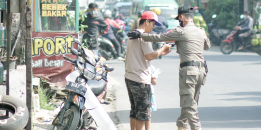 Tim Gabungan Gelar Operasi Prokes di Perbatasan Bandung Raya