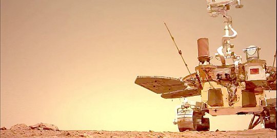 China Rilis Foto Terbaru Mars Lewat Robot Penjelajah Zhurong