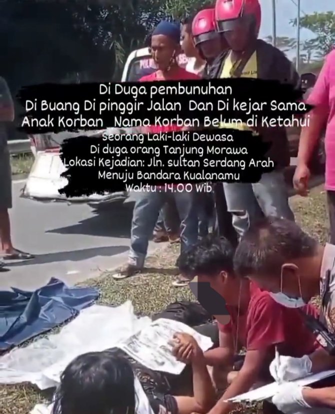 viral jasad pria korban pembunuhan dibuang di jalan ditangisi anak ini faktanya