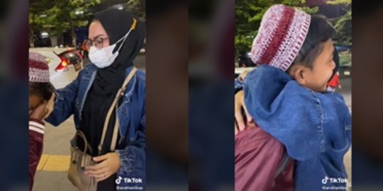 Bertemu Adik Pulang dari Pondok Pesantren, Tangis Haru Sang Kakak Bikin Ikut Sedih