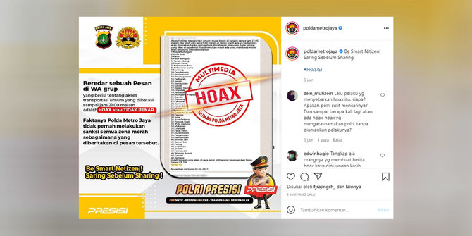 hoaks sanksi pelanggar pembatasan di jakarta