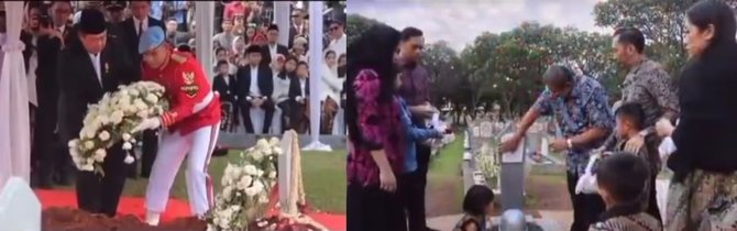 potret sby dan mendiang ibu ani