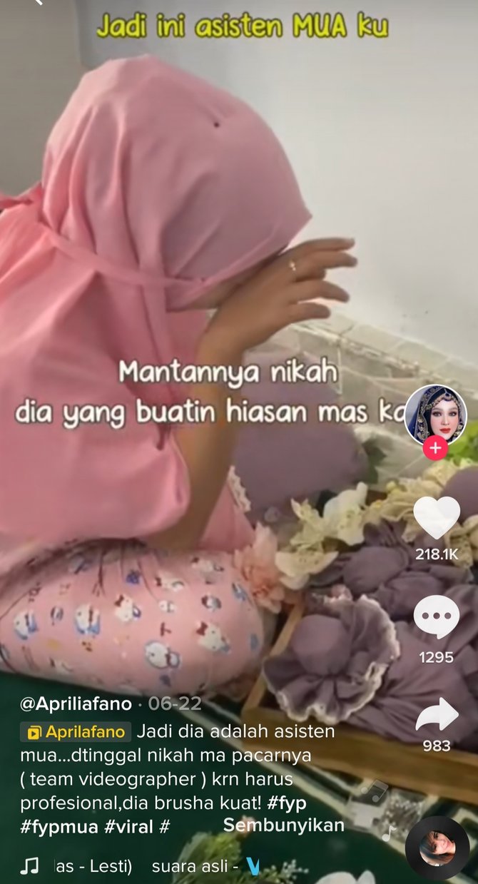 viral asisten mua bantu pernikahan mantan pacar sempat menangis