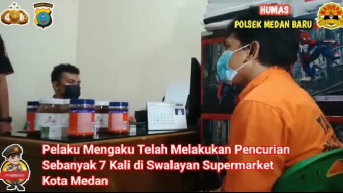 pria ini ditangkap polisi usai mencuri di supermarket akui sudah beraksi 7 kali