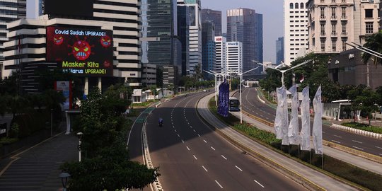 Lengangnya Jakarta di Hari Pertama PPKM Darurat