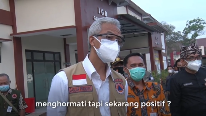 ganjar emosi hadapi mahasiswa ngeyel padahal positif covid