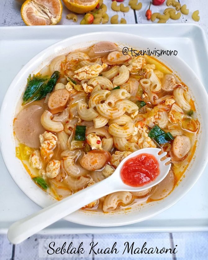 8 resep seblak makaroni pedas segar dan menggugah selera