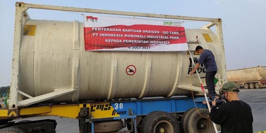 Kemenkes Terima 500 Ton Oksigen Bantuan Industri Nikel Morowali