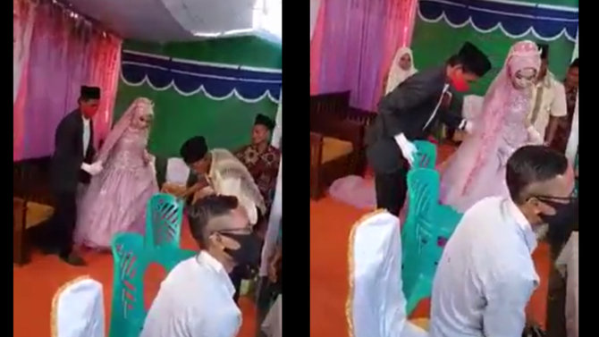 usai ijab kabul suami langsung talak istrikeluarga wanita ngamuk