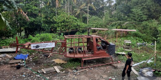 Keren, Lansia Asal Tanjungjabung Barat Ini Bangun Helikopter Bermodal Barang Bekas