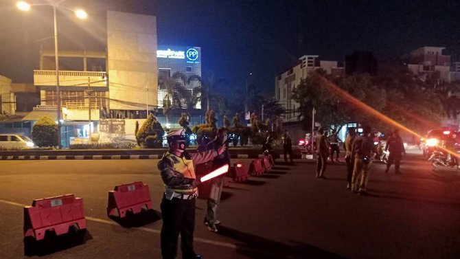 penutupan jalan nasional saat ppkm darurat di kota cilegon