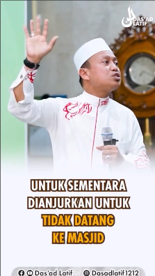 reaksi ustaz dasad latif masjid ditutup saat ppkm