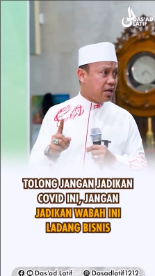 reaksi ustaz dasad latif masjid ditutup saat ppkm