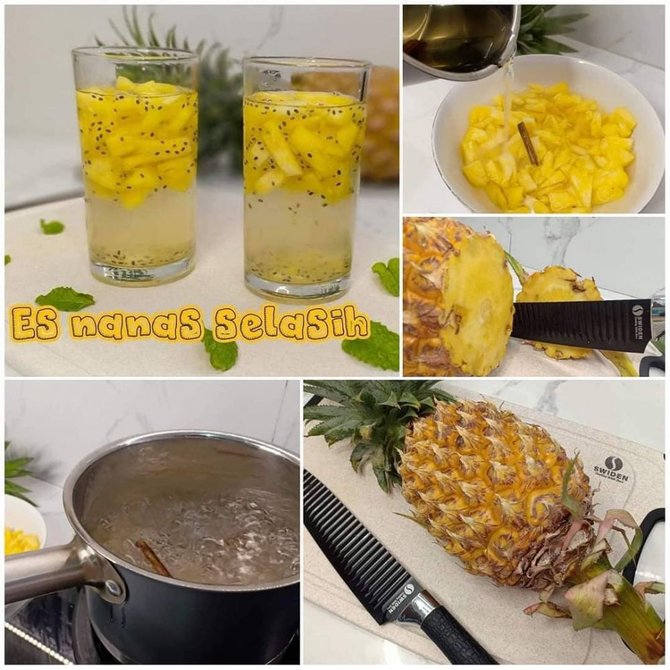 resep membuat minuman nanas