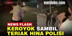 VIDEO: Geng Balap Liar Keroyok Anggota Polisi, 2 Remaja Perempuan Diamankan