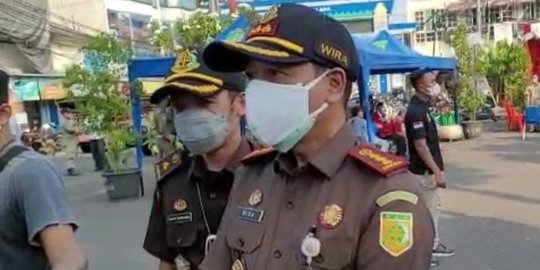 28 PKL Pasar Lama Tangerang Pelanggar PPKM Darurat Dihukum Denda Hingga Rp200 Ribu
