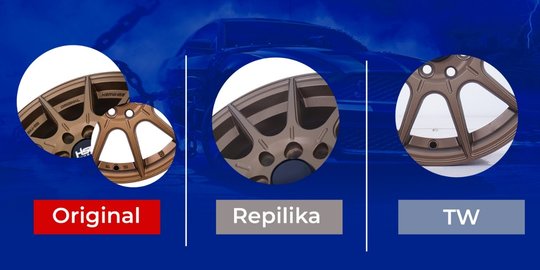 Tips Membedakan Pelek Orisinal dengan Pelek Replika dan TW