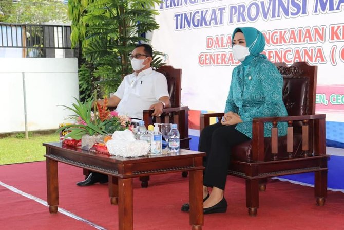 istri gubernur maluku asyik joget tanpa masker