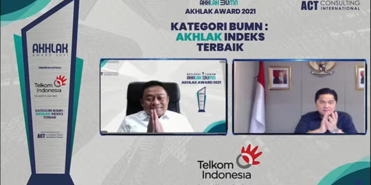 Telkom Group Jadi Juara Umum dan Borong Penghargaan di Ajang AKHLAK Award 2021