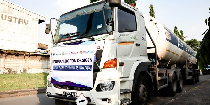 Rumah Sakit di Jakarta dan Banten Dapat Bantuan Oksigen Cair 210 Ton