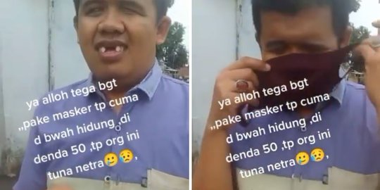 Tunanetra Diminta Rp50 Ribu Oleh Orang Tak Dikenal, Penyebabnya Soal Masker