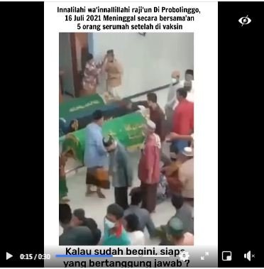 cek fakta tidak benar 5 orang meninggal serentak usai divaksin covid 19