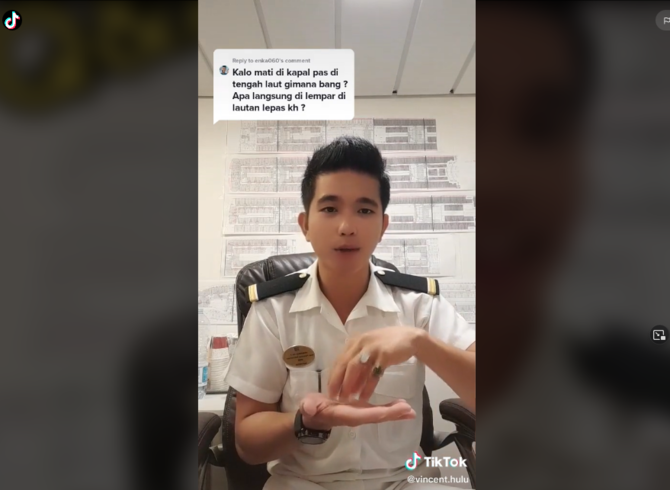 pelaut bongkar proses saat kru meninggal di atas kapal