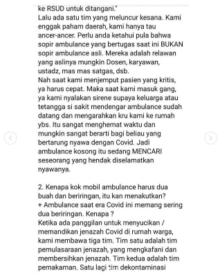 sopir ambulan ini ungkap fakta amp minta pengertian warga