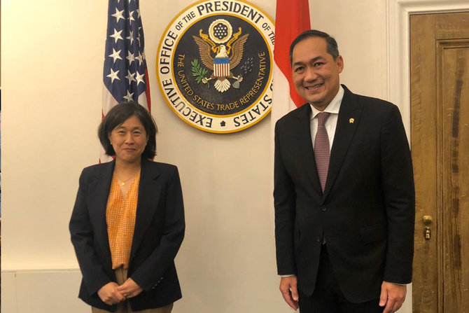 mendag muhammad lutfi bertemu ambassador united state trade representative ustr katherine tai