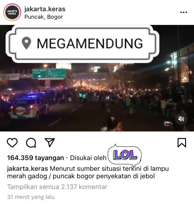 hoaks video kerumunan di bogor