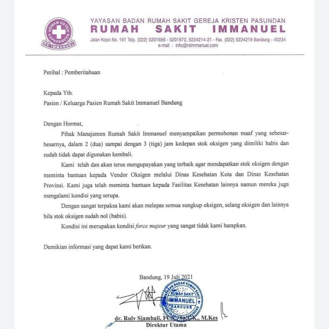 surat dari rs immanuel bandung