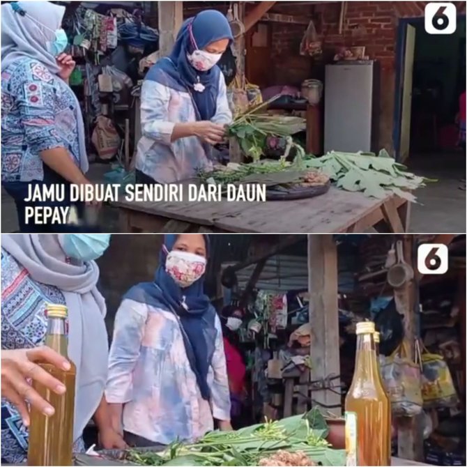 peduli sesama warga di madiun bagikan jamu gratis untuk pasien isoman