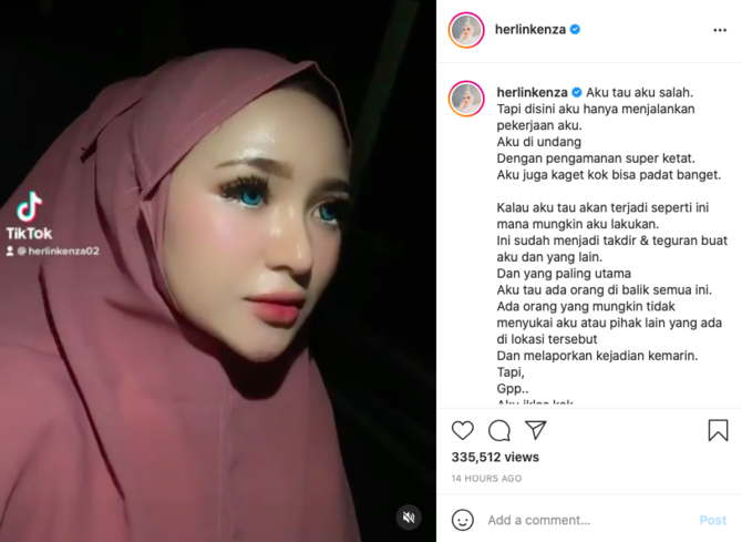 diduga langgar ppkm mikro di aceh selebgram herlin kenza buka suara