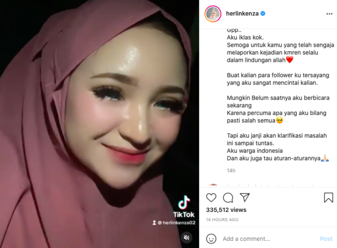 diduga langgar ppkm mikro di aceh selebgram herlin kenza buka suara