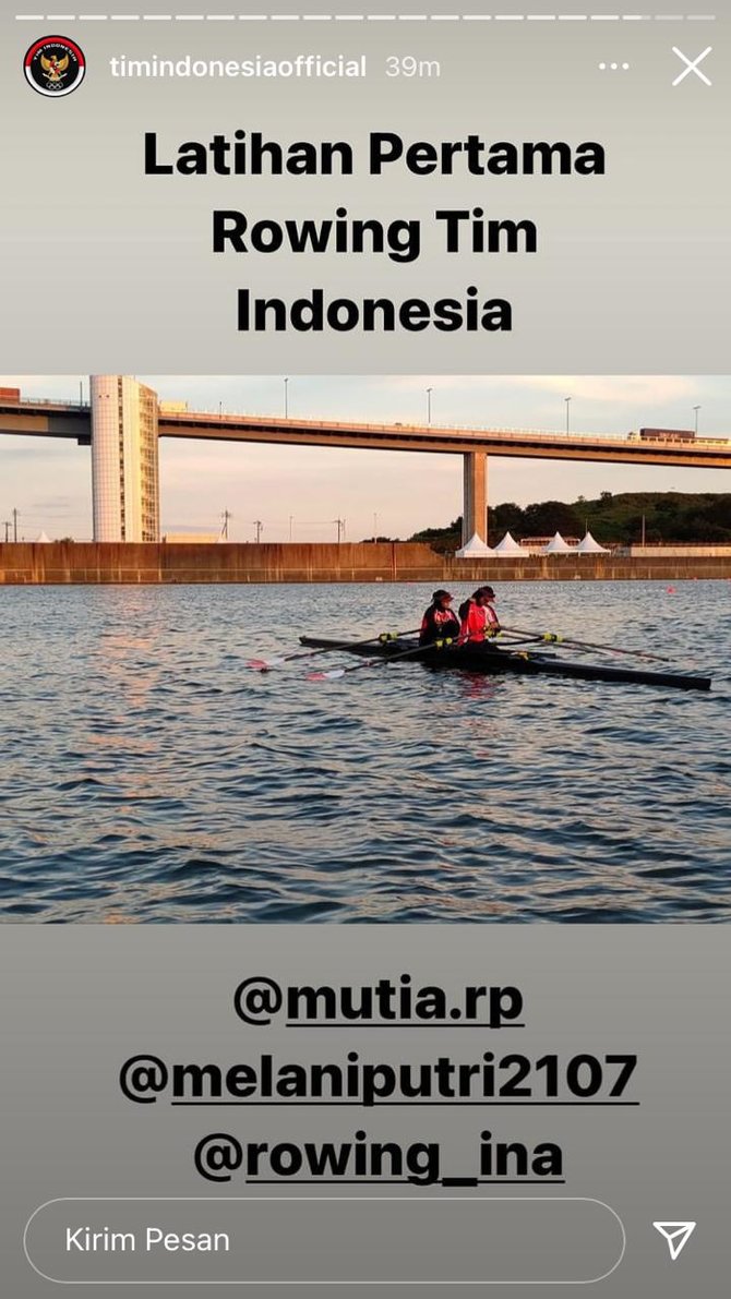 atlet latihan di tokyo 2020