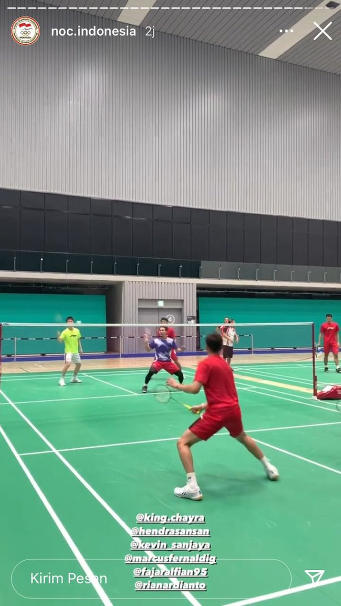 atlet latihan di tokyo 2020