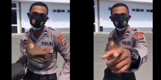 Anggota Polisi Ejek Profesi Tukang Sapu Jalanan, Langsung Dihukum jadi Tontonan